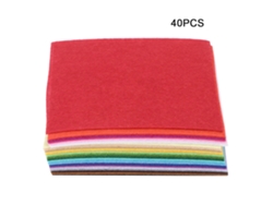 40 piezas de tela de poliéster de 15 x 15 cm, material de bricolaje para decoración infantil