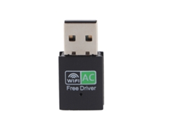 Adaptador USB Wifi Baoj-2026 de doble banda 5GHz/2.4GHz con alcance de 600m, dongle inalámbrico para PC y portátil, Plug and Play.