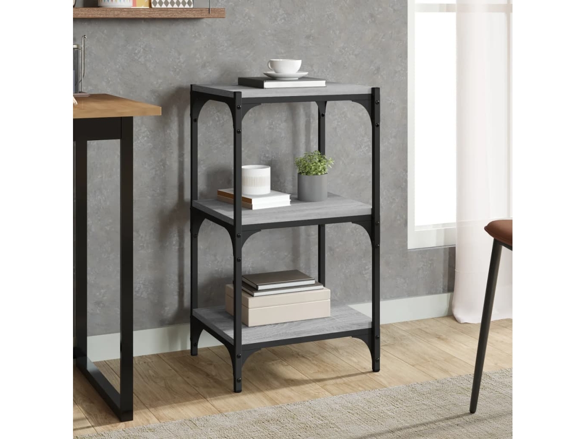 Estante Divisoria 40X33X70,5 Cm Derivados de Madera/Acero Gris Sonoma