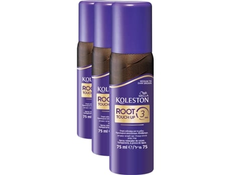 Pack de 3 Coloraciones WELLA Koleston RTU Spray Castaño Oscuro