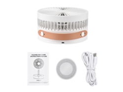 Ventilador Telescópico Plegable Portátil Con Batería De 7200 Mah, 4 Velocidades Y Control Remoto.