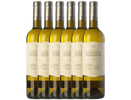Vino CUATRO RAYAS Cuatro Rayas Cuarenta Vendimias Verdejo Rueda (0.75 L - 6 unidades)