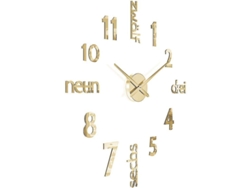 Reloj de pared con efecto espejo 3D, sin marco, grande, elegante y fácil de montar.
