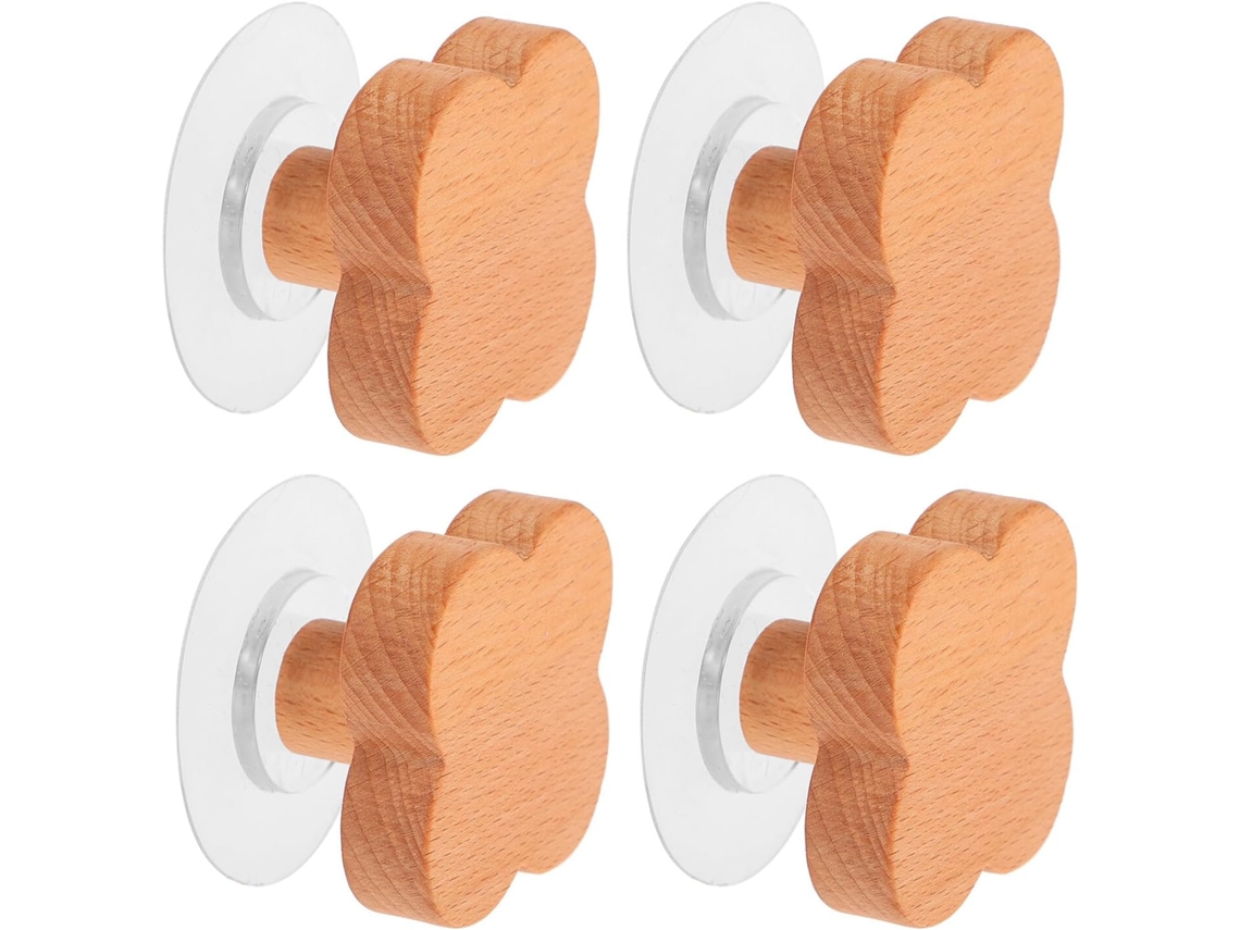 Juego De 4 Perchero De Madera Decorativo, Para Abrigos
