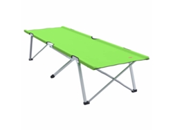 Maison Exclusive - Cama plegable manual para camping, verde, 194 x 62,5 x 42,5 cm