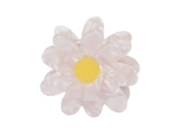 Pinza Para Pelo De Gama Alta Con Forma De Margarita Blanca Accesorio De Pelo Elegante Y Para Mujeres
