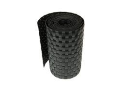 Tiras de Sellado de Privacidad Aspecto de Ratán Negro 255 X 19 Cm Por Pieza WOVAR