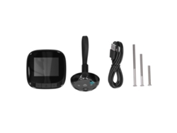 Mirilla Electrónica Digital De 2,4 Pulgadas Con Pantalla Lcd De Ángulo De 90° Y Sensor De Puerta.