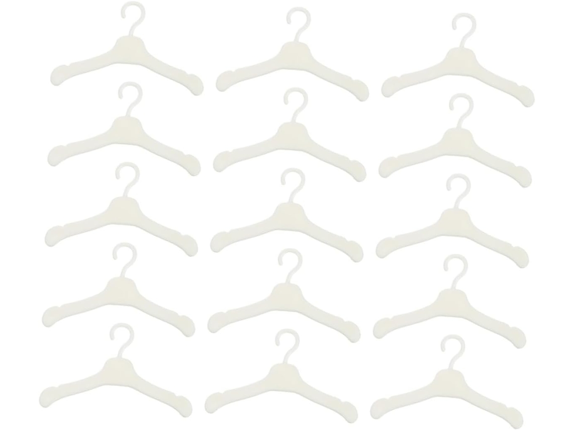 60 Perchas Para Ropa De Muñecas, Mini Perchas De Plástico Para Abrigos