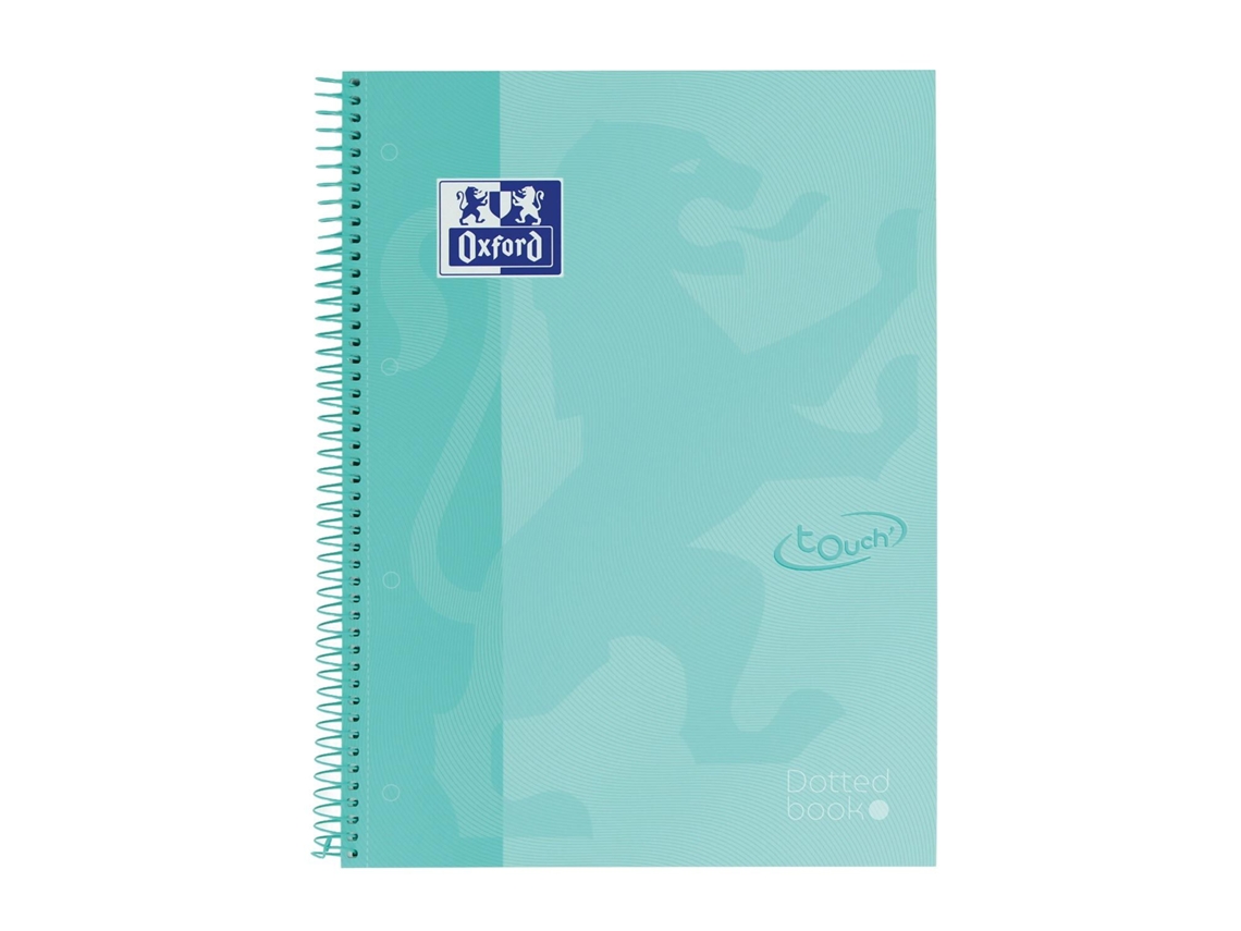 Caderno A4 Capa Dura Espiral Touch Dots Pontilhado 80Fl 90G Ice Mint 400149005