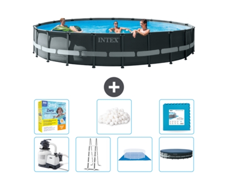 Piscina Tubular INTEX 26334GN-CB48 (30079 L - 610x122cm)