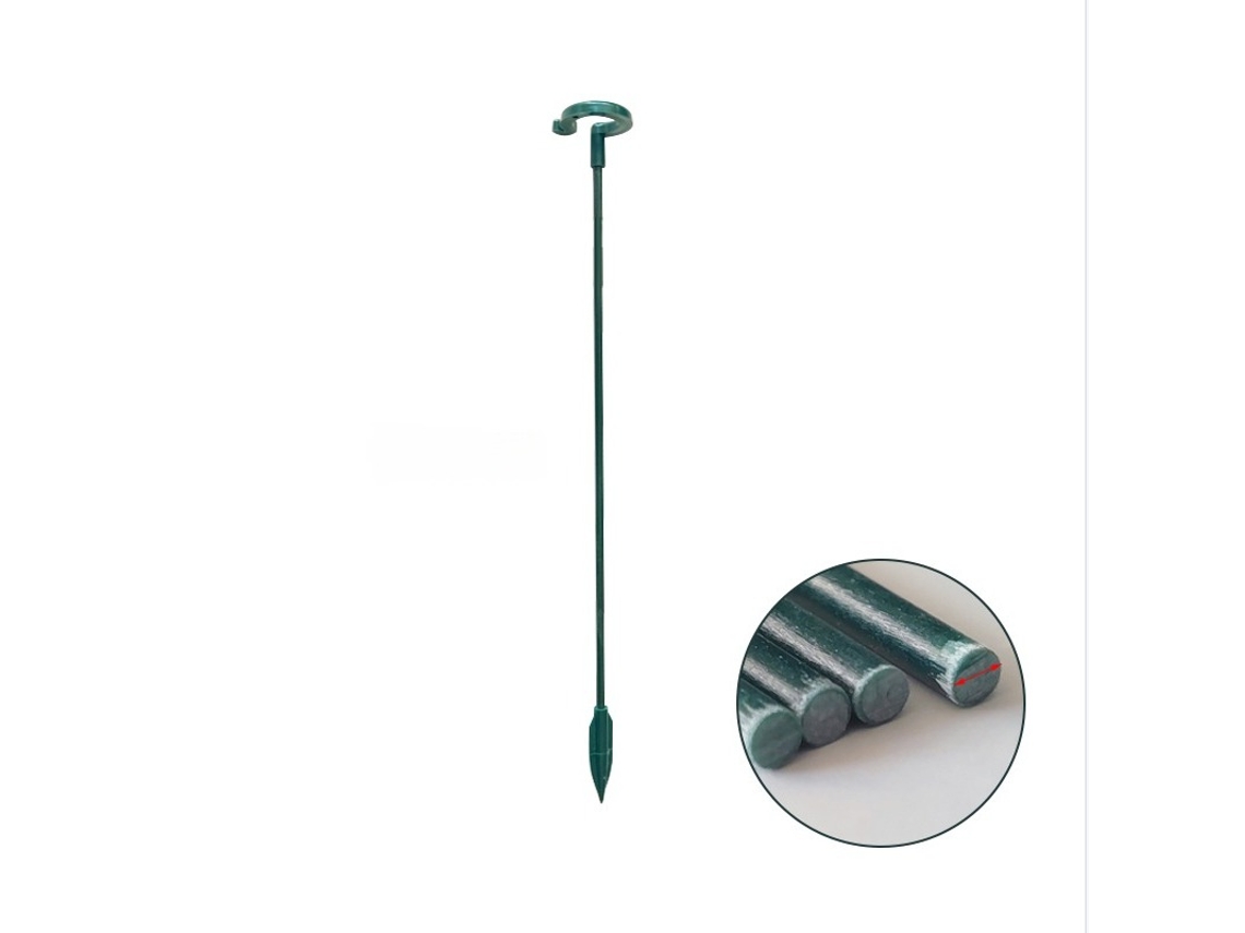 10 Estacas De Soporte Para Plantas - Soporte De Plástico Verde Para Plantas Trepadoras En Macetas  L