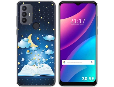 Carcasa para TCL 30 SE TUMUNDOSMARTPHONE Dibujos Libro Cuentos Multicolor