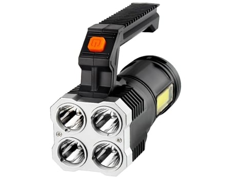 Linternas de alto lumen, linterna de alta potencia Chronos Lantern-0163 - Linterna portátil para senderismo y camping (negro) YIZHOOD