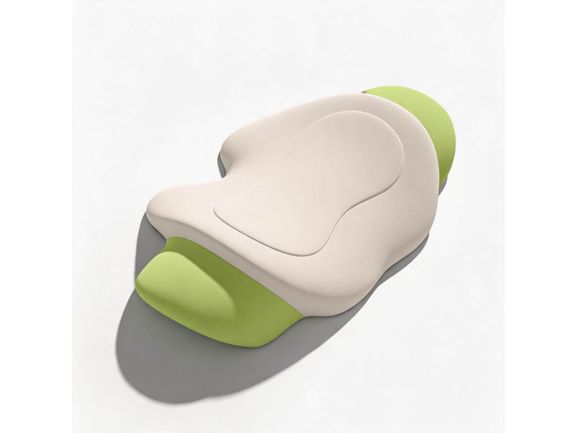 Almohadillas Para Silla Con Soporte Lumbar Chrui Soporte Lumbar 55x28x9cm (verde)