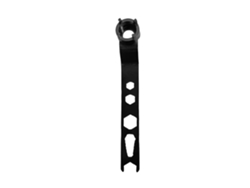 Llave de boca hexagonal de acero al carbono engrosada con cuatro dientes para amoladora angular con aberturas de 5-14 mm.