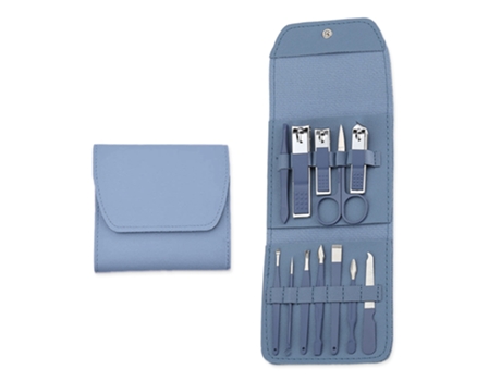 Juego De Manicura Juego De Cortaúñas 12 En 1 Para Uñas De Los Pies - Azul Macaron ZMDECQNA
