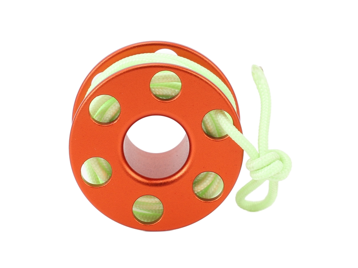 Omni-pendiente Mini Bobina De Aluminio Con Cordón Verde Luminoso Para Buceo Recuerdos Naranja