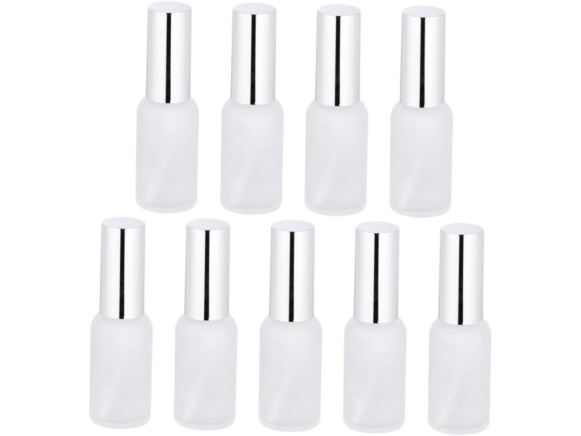 9pièces Flacon Huile Esencialle Verre Pulvérisateur Blanc Vide De Maquillage Para Usage Facile E...