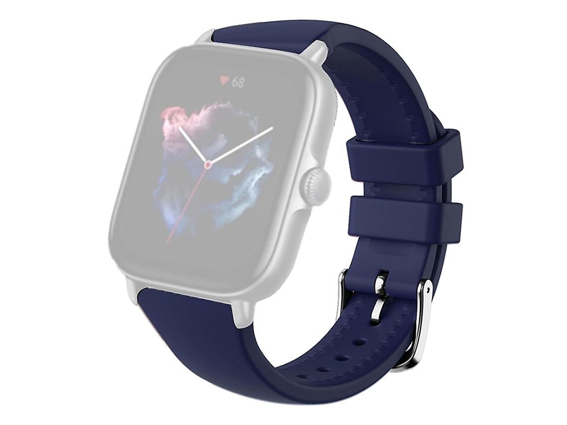 Correa de silicona de 20 mm para reloj inteligente Huami Amazfit GTS 4/3/2/mini/bip con hebilla en U para bicicleta eléctrica