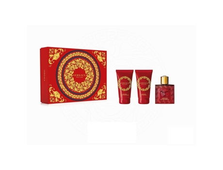 Set de Perfume Versace Eros Flame 3 Piezas