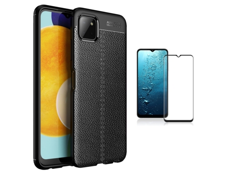 Carcasa + Protector Samsung A22 5G Rugged Leather Negro BD-LC&9D