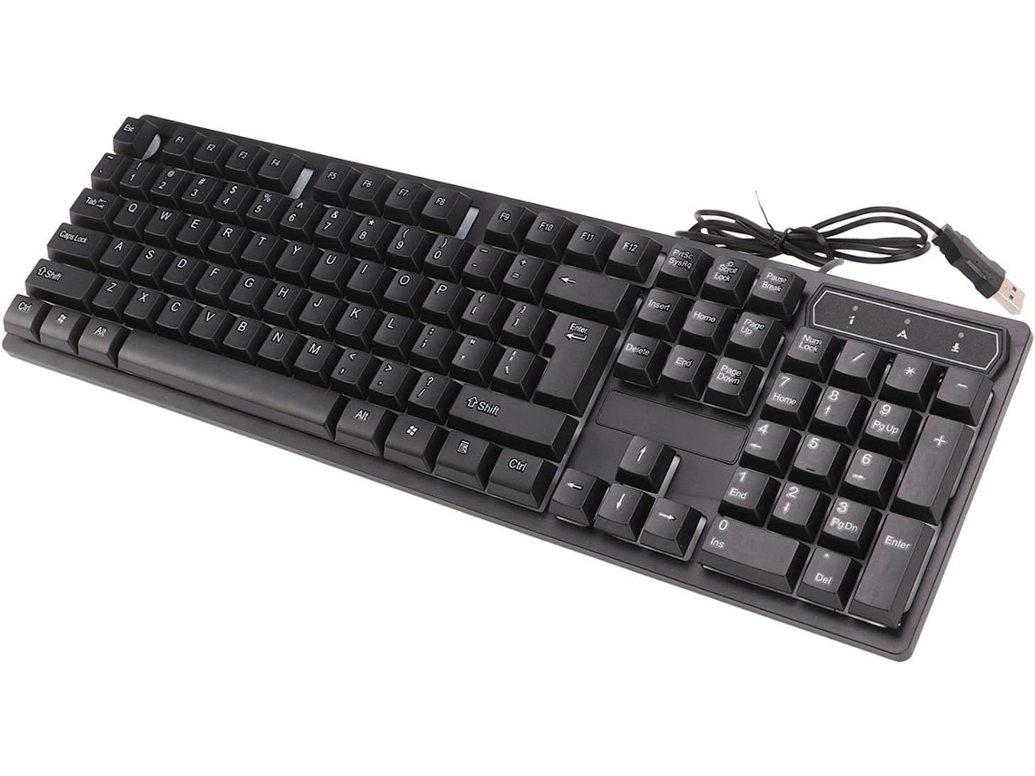 Teclado Mecánico Para Juegos Con Cable, Retroiluminación Colorida Y 104 Teclas Suspendidas.