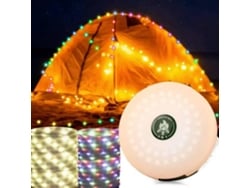 Linterna De Camping Portátil 2 En 1 Con Guirnalda De Luces Led De 10 Metros, Recargable, Resistente Al Agua, Ideal Para Senderismo, Decoraci