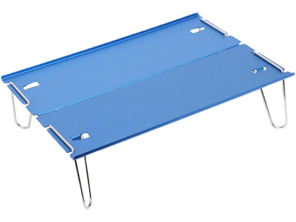 Mesa plegable Alipis, fabricada en acero, portátil, ligera, para acampar.