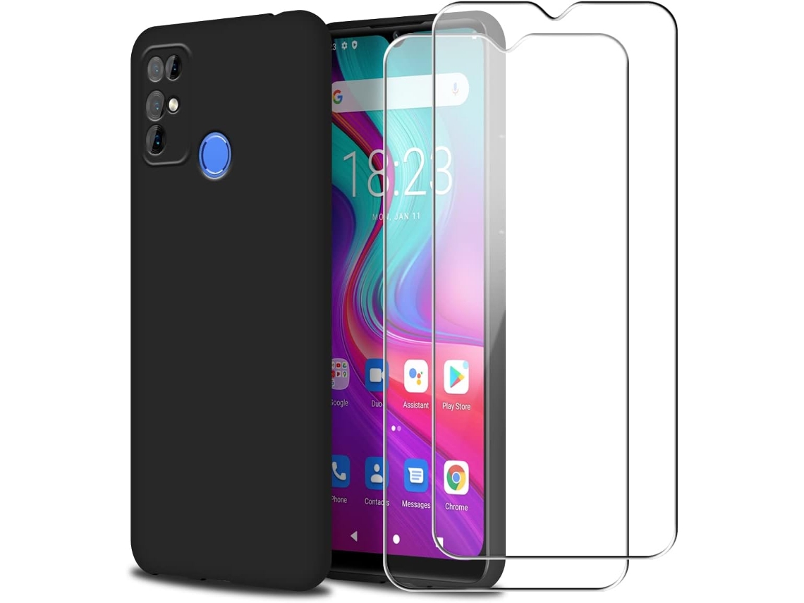 Protector de Pantalla Duplo Protetora para Doogee X96 Pro/X96 2021 HONGWE. Negro