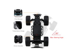 Camión Todoterreno Rc Crawler Escala 1/14 2.4g 2wd Con Alta Velocidad, Juguete Para Niños Y Adultos Rtr