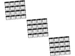 Juego de 3 tarros de plástico para guardar cremas y lociones, prácticos envases para cosméticos.