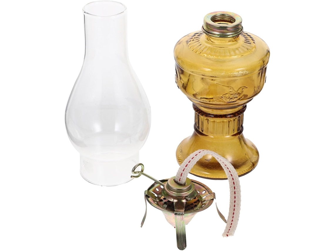 Lámpara De Aceite De Vidrio Resistente Al Calor, 31 Cm, Ambiente Retro Para Uso En Interiores Y