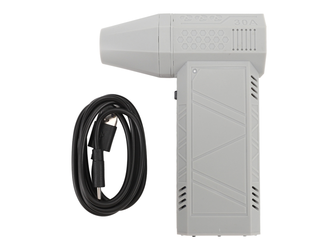 Aspirador De Aire Comprimido Inalámbrico Reutilizable 3 Velocidades 130000rpm Para Limpieza De Teclados Coches Hogar Gris