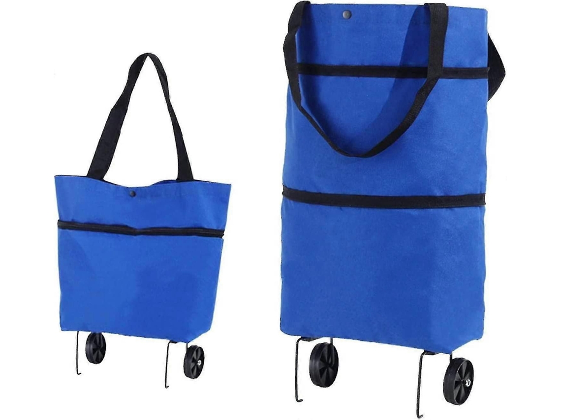 Carrito de compra plegable con ruedas, carrito de compra ligero con bolsa isotérmica. GOKOCO