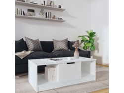 Mesa de Centro Apoyo 102X50X36 cm Madera Procesada Blanco