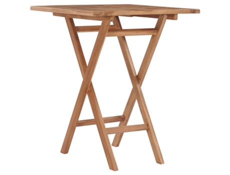 MAISON EXCLUSIVE Mesa plegable de jardín madera maciza de teca 60x60x75 cm