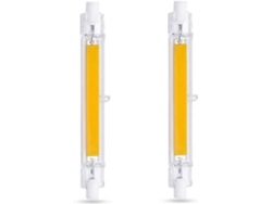 Lâmpada Led R7s 118mm 10w Branco Frio 6000k, 1000lm, Equivalente Halógena R7s J118 80w 100w, Dimmável, Lâmpada R7s 118mm Slim Cob Led Arandela Parede