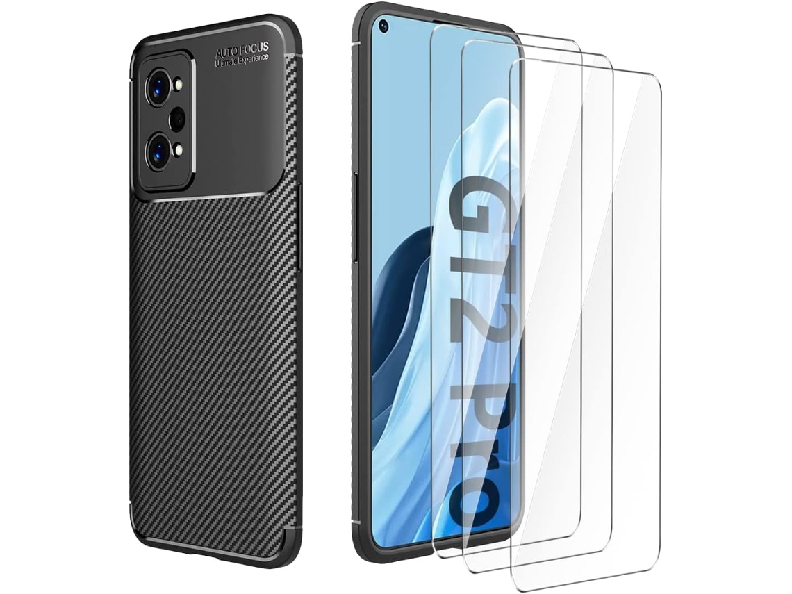 Conjunto de Protectores de Pantalla Protetora Fibra para Oppo Realme Gt2 Pro HONGWE. (3un)