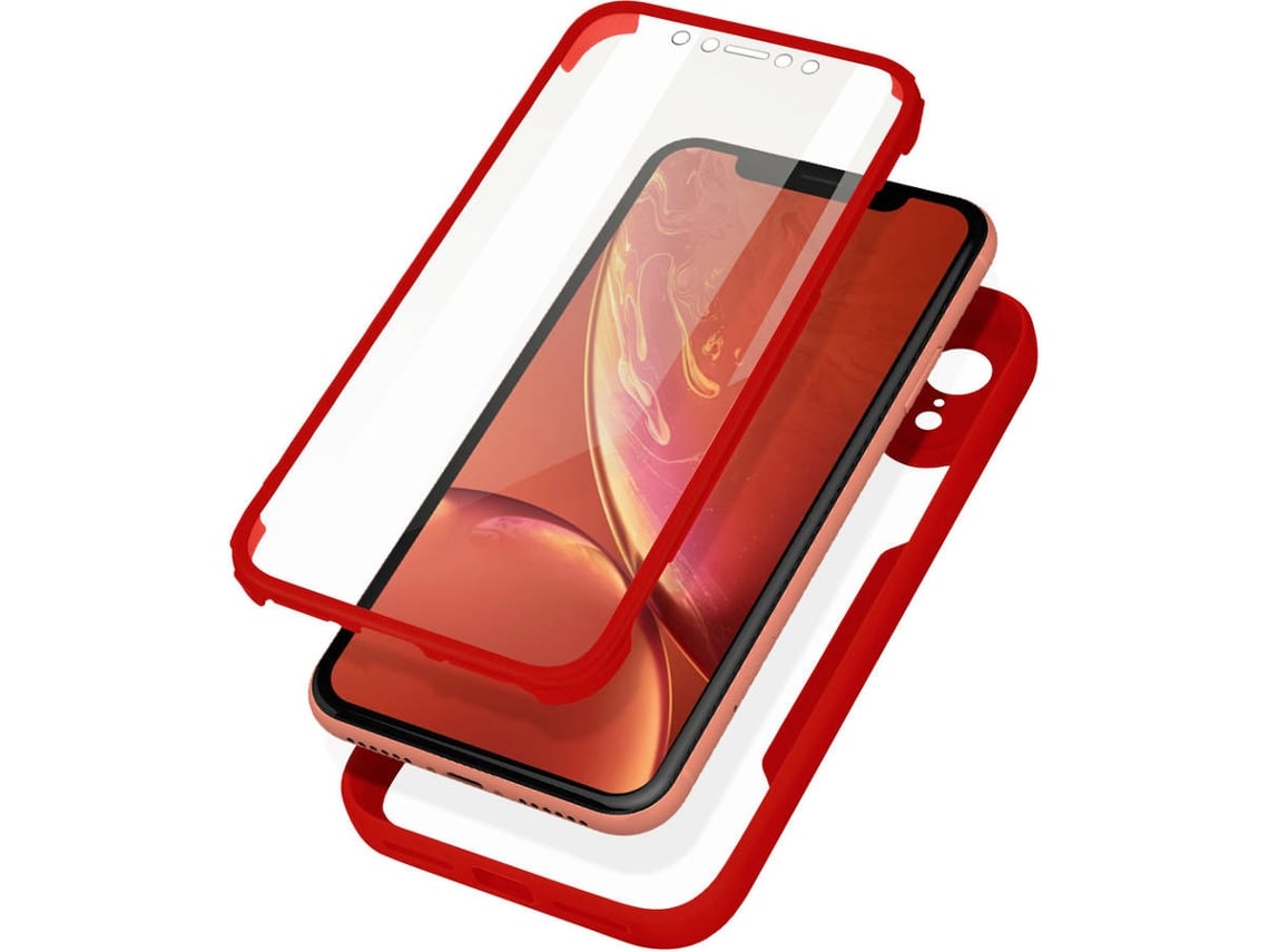 Carcasa iPhone XR AVIZAR Protección 360° Rojo