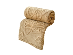 RNEMITERY Manta de vellón para cama de sofá, manta ultra suave liviana con elegante bordado de mariposa simple, tío acogedor de humedad sedosa para el dormitori