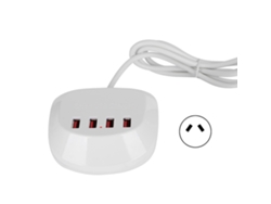 Cargador Usb 4 Puertos Estación De Carga Inteligente Smart 20w Con Cable