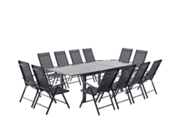 Conjunto de Jardín CONCEPT U Ravenne (Gris - Aluminio - 240x160x75 cm)