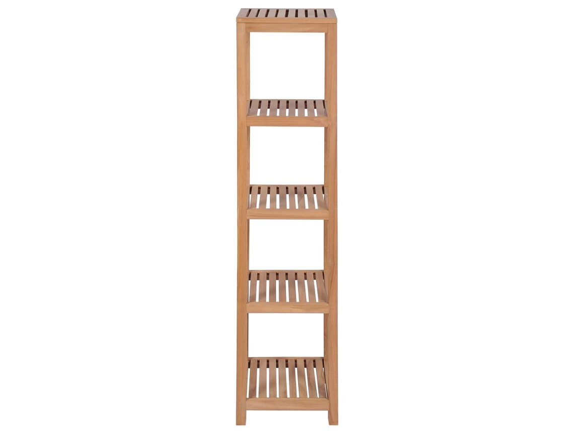Maison Exclusive - Estantería De Baño 4 Niveles Madera Teca Maciza 42x42x165 Cm