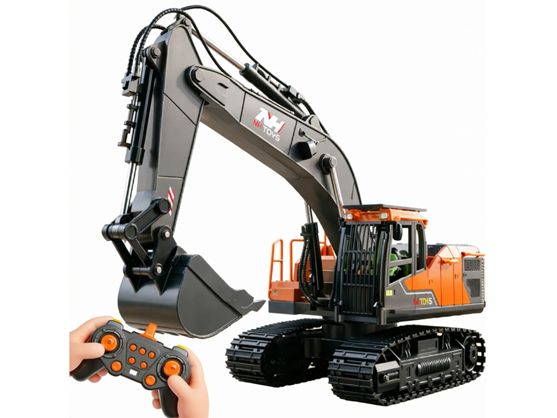 Dos Baterías nh66-139 Modelo Ingeniería Simulación Excavadora Rc 3 En 1 Rtr Coche Rc Efectos Sonido Y Efectos Iluminación Juguetes Para Niños