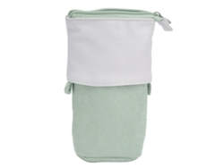 Rebe-estuche De Lápiz Porta Telescópica Cute Stand Up Pen Holder Para Estudantes Mujeres Adolescentes Verde