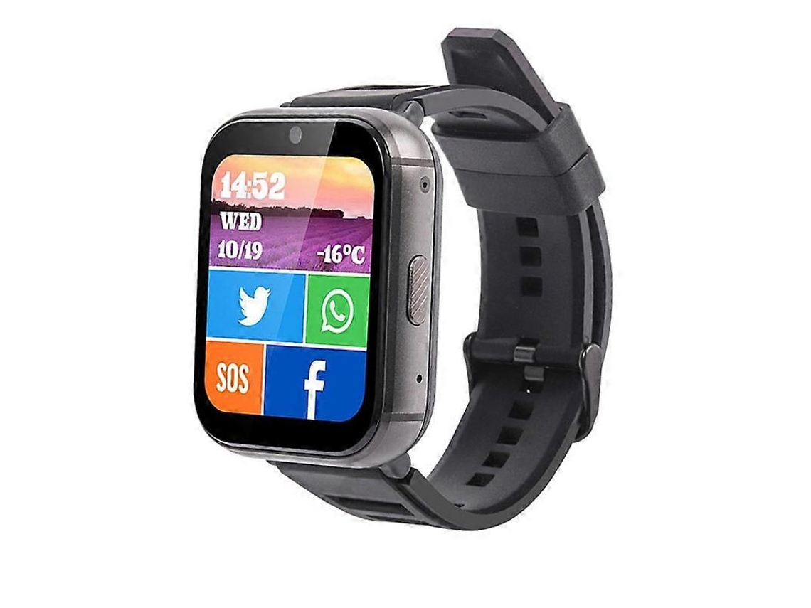 Reloj inteligente Uniwa DM66 4G con pantalla IPS de 1,99 pulgadas, compatible con Android 9.0, wifi y GPS Hengrongshen