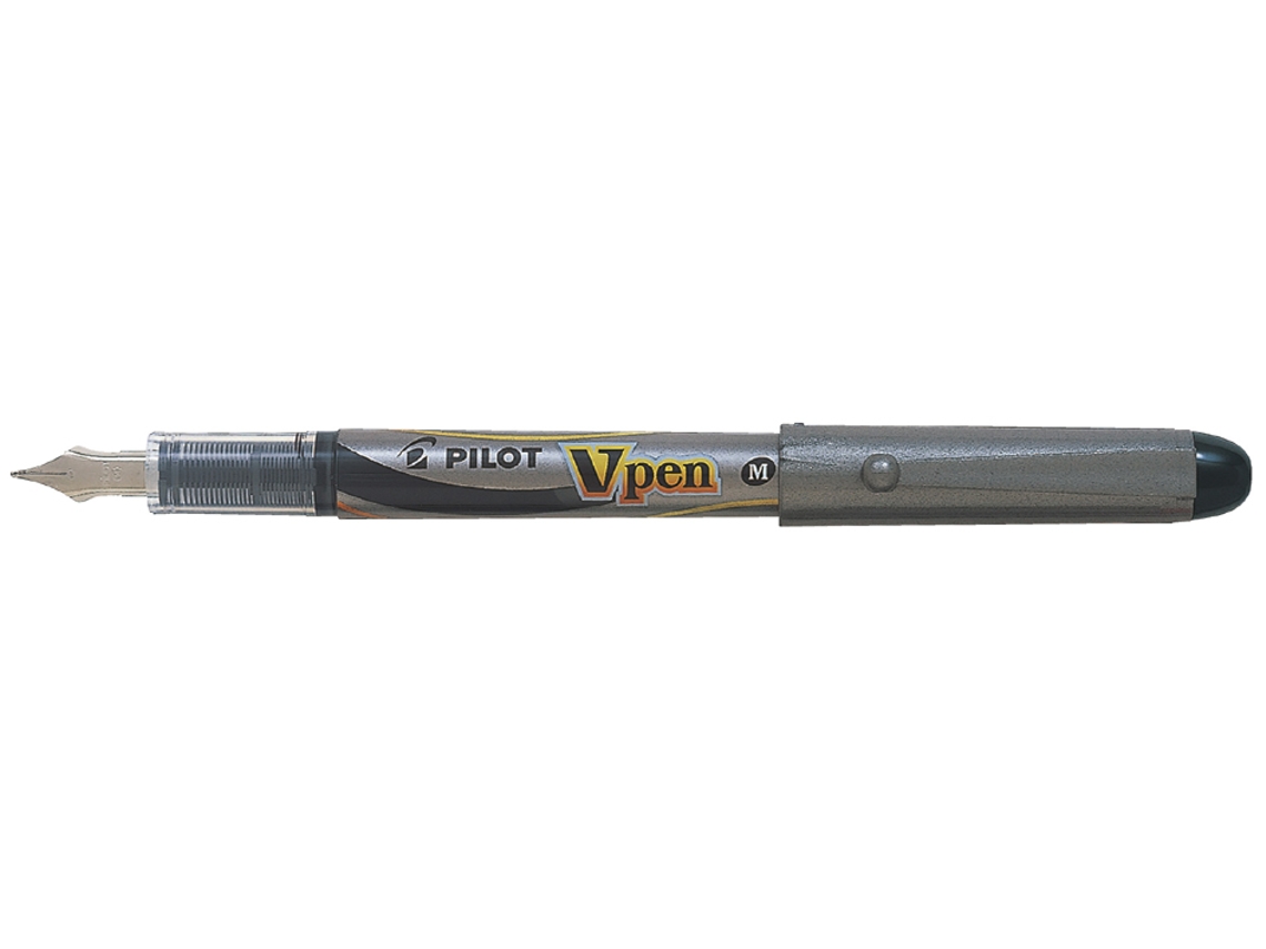 Bolígrafo Descartable PILOT V-Pen Silver Azul Claro