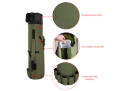 Danu26-mochila Plegable Para Cañas De Pescar, Funda Portátil Con Bolsillos, Organizador De Herramientas Y Equipo De Pesca