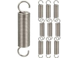 10 Piezas Resortes De Extensión Con Gancho Doble, Material Galvanizado, Tamaño 1,2*11*45mm, Para Uso Industrial Y Doméstico